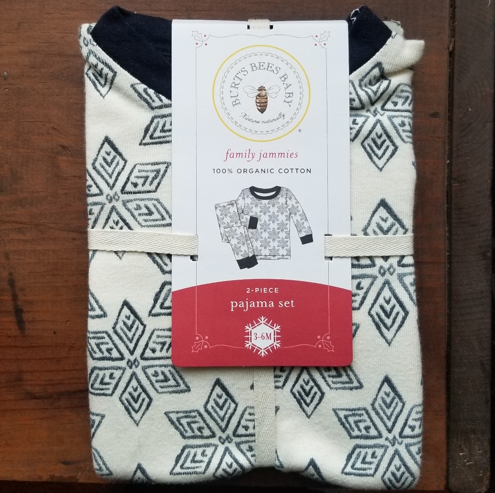 Burt's Bees Baby Snowflake Pajamas